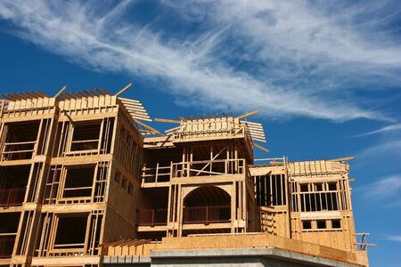 Condominium construction in progressのeditorial素材