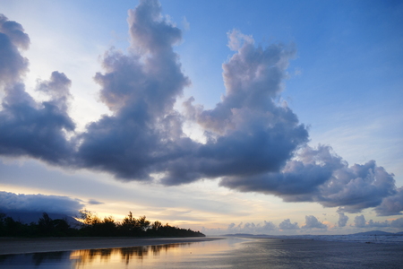 Beautiful natural delicious magnificent asian sunset sunrise.の写真素材