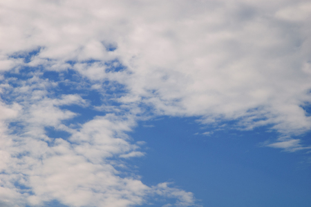 Blue sky and white clouds.の写真素材