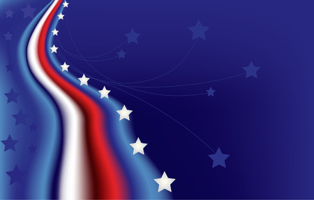 star-spangled background in blue, red and whiteのイラスト素材