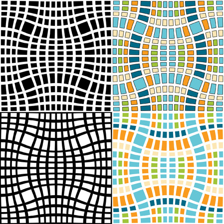 Woven seamless mosaic patternのイラスト素材