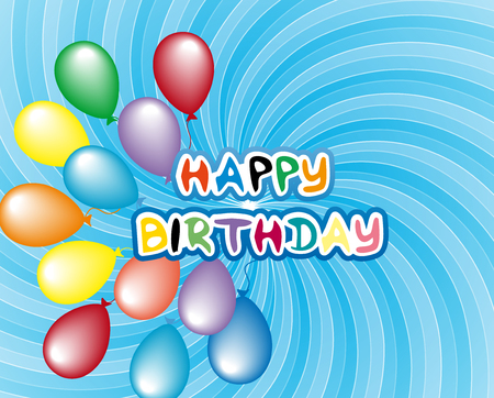 happy birthdayのイラスト素材