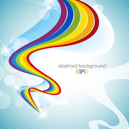 abstract background with a colored ribbonのイラスト素材