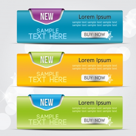 banner on the product description with a space for textのイラスト素材