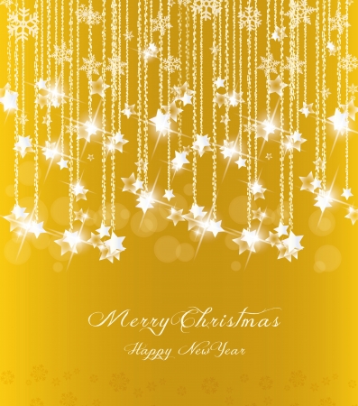 shooting stars during the Christmas and New Yearのイラスト素材