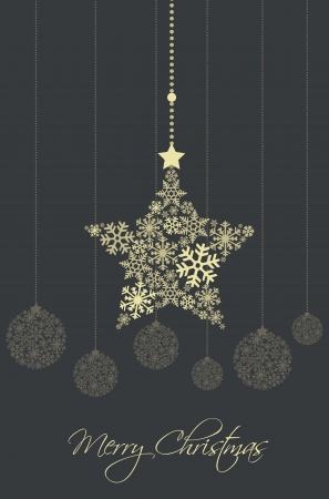 Christmas ornaments made from snowflakes  illustrationのイラスト素材