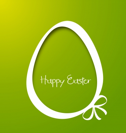 Vector Paper card with easter eggsのイラスト素材