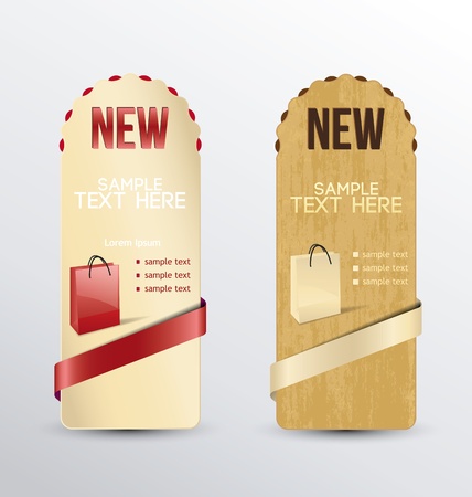 vertical web banner for product description のイラスト素材