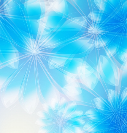Abstract colorful background blue pink flowersのイラスト素材