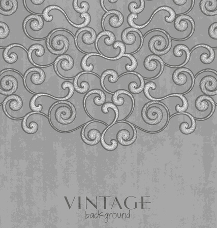 illustration card design with vintage backgroundのイラスト素材