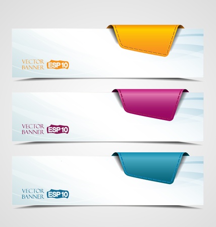 banner on the product description with a space for text のイラスト素材