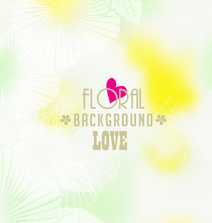 Colorful floral background with place for textのイラスト素材