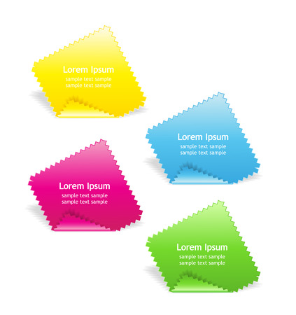 Toothy paper to describe the product with space for textのイラスト素材