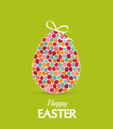 Retro background with Easter eggs, vector illustrationのイラスト素材