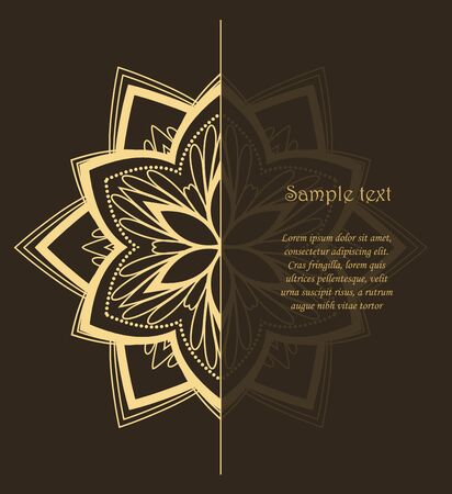 Vector flower mandalaのイラスト素材