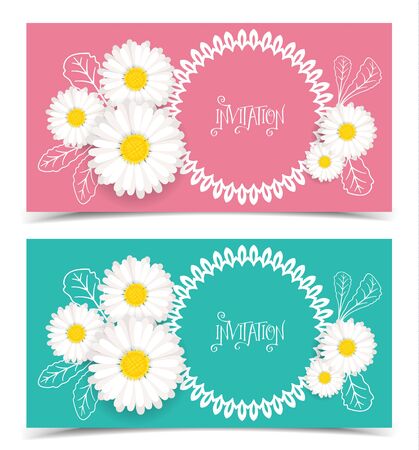 Vector floral greeting cardのイラスト素材