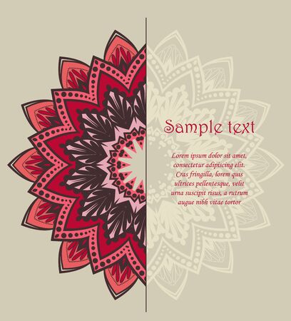Vector floral greeting cardのイラスト素材