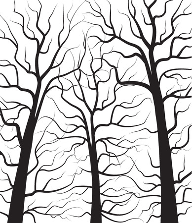 Landscape with forestのイラスト素材