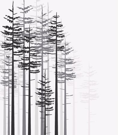 Landscape with forestのイラスト素材