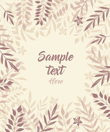 Vector branches of leavesのイラスト素材