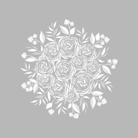 Vector ranunculus flowerのイラスト素材