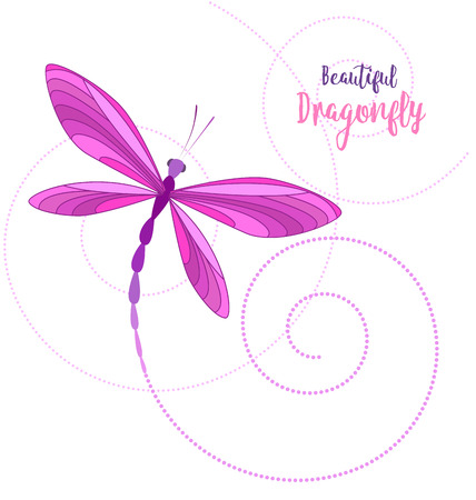 Dragonflies in flightのイラスト素材