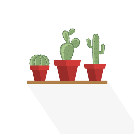 Cactus in a flower potのイラスト素材