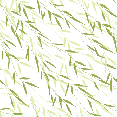 Seamless pattern of bamboo leavesのイラスト素材