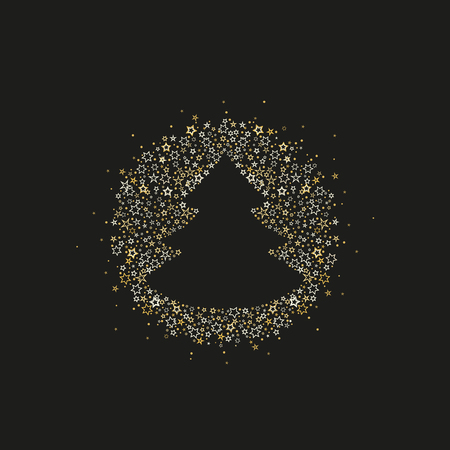 Christmas tree decorationのイラスト素材