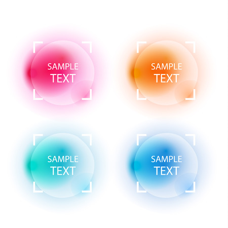 Abstract elements for design, business cards, invitations, gift cards, flyers and brochures. Vector illustration shapes with place for text.のイラスト素材