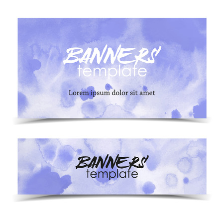 Abstract Hand drawn Watercolor background. Vector illustration template bannersのイラスト素材