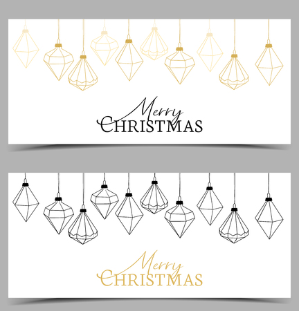 Christmas balls. Happy Christmasのイラスト素材