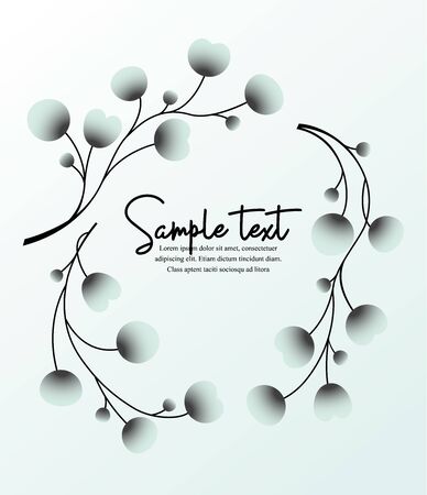 Vector illustration colorful background from silhouettes of flowers. Floral background with space for textのイラスト素材