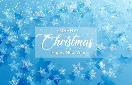 Vector Christmas background, Merry Christmas card with snowのイラスト素材