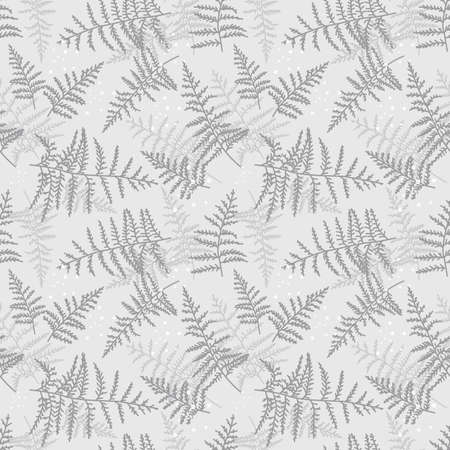 Vector illustration of bracken seamless pattern. Natural backgroundのイラスト素材