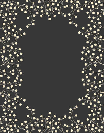 Vector illustration colorful background from silhouettes of flowers. Floral background with space for textのイラスト素材