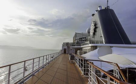 MSC Armonia, April 04, 2017: The MSC Armonia, cruise ship of the company MSC Cruises in navigation.