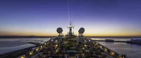 Panorama of a cruise ship.の写真素材