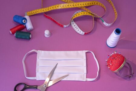 Manufacture of washable masks for the protection of the face against virus, flu, covid-19, allergy,...