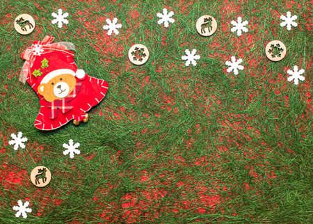 Christmas decorations made from sisal fibers.