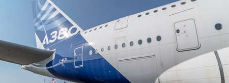 AIRBUS A380 in Toulouse, France on July 21, 2021.のeditorial素材