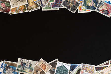 Bulk collector stamps.の写真素材