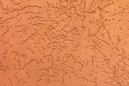 Background panorama of old wall for background design. Panoramic facade roughcast aspect.の写真素材