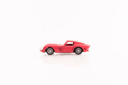 Red Ferrari 250 GTO miniature vehicle.