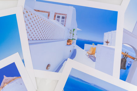 Image of a house in Oia, Santorini, Greeceの写真素材