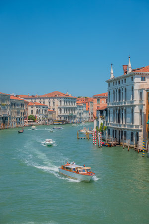 Panoramic view of Venice. Grand Canal in Venice, Italyの写真素材