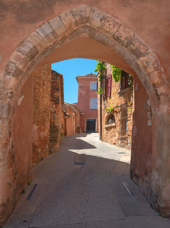 Roussillon, Provence-Alpes-Cote dâAzur, Franceの写真素材