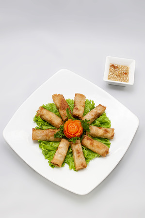 Vietnamese spring rollsの写真素材