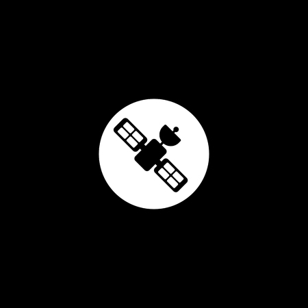 Satellite icon design template vector isolated illustrationのイラスト素材