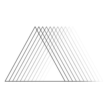 optical illusion triangle icon penrose geometric dimension design   illustration